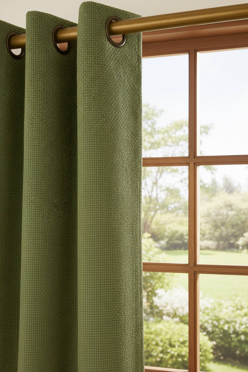 Rideaux occultants verts