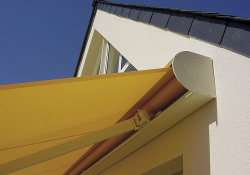 Banne coffre toile jaune