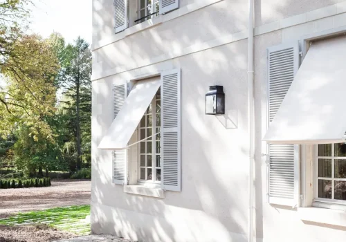 Façade château store extérieur