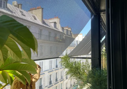 Store à l'italienne transparent